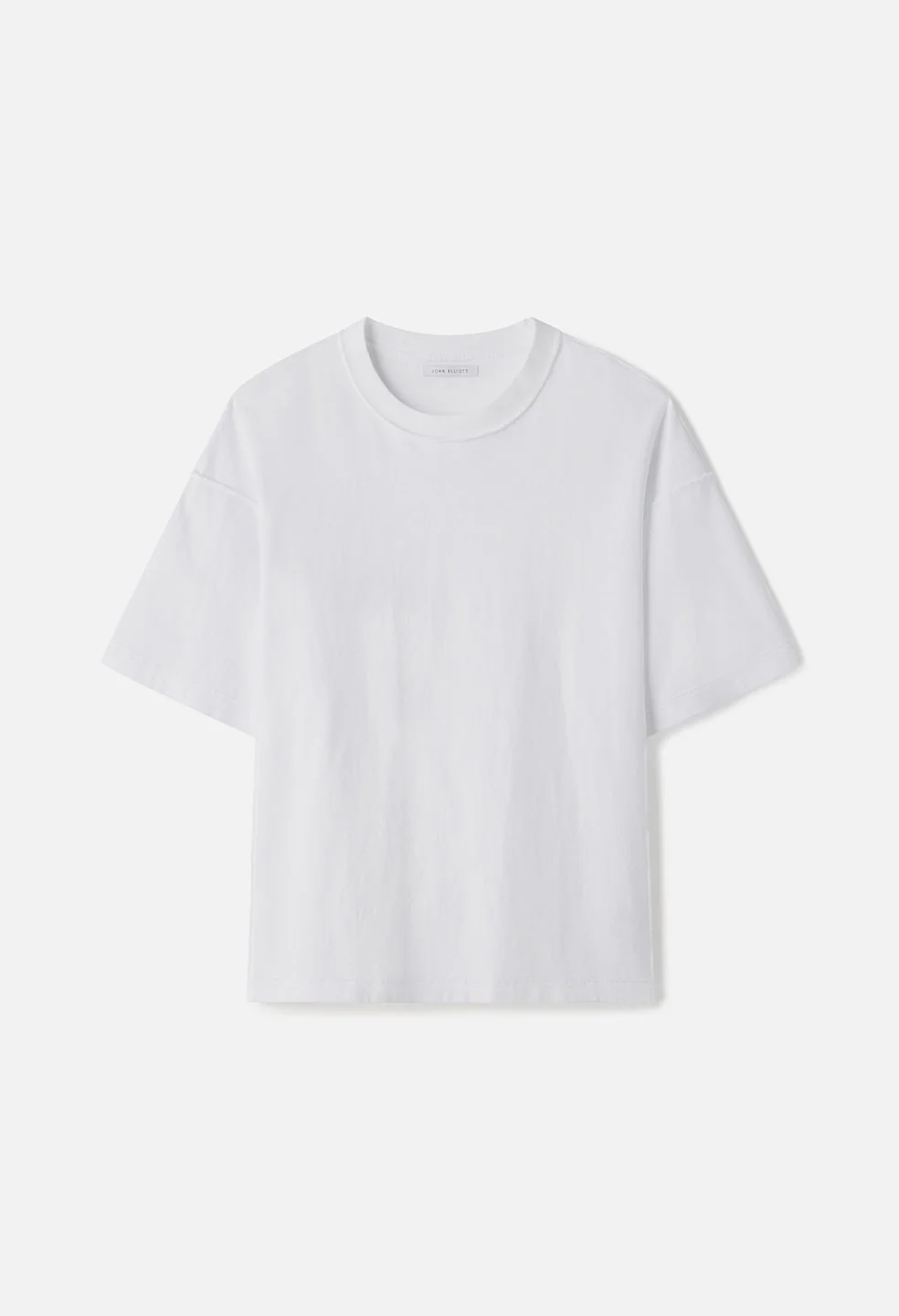 Summer Reversed Cropped Tee White