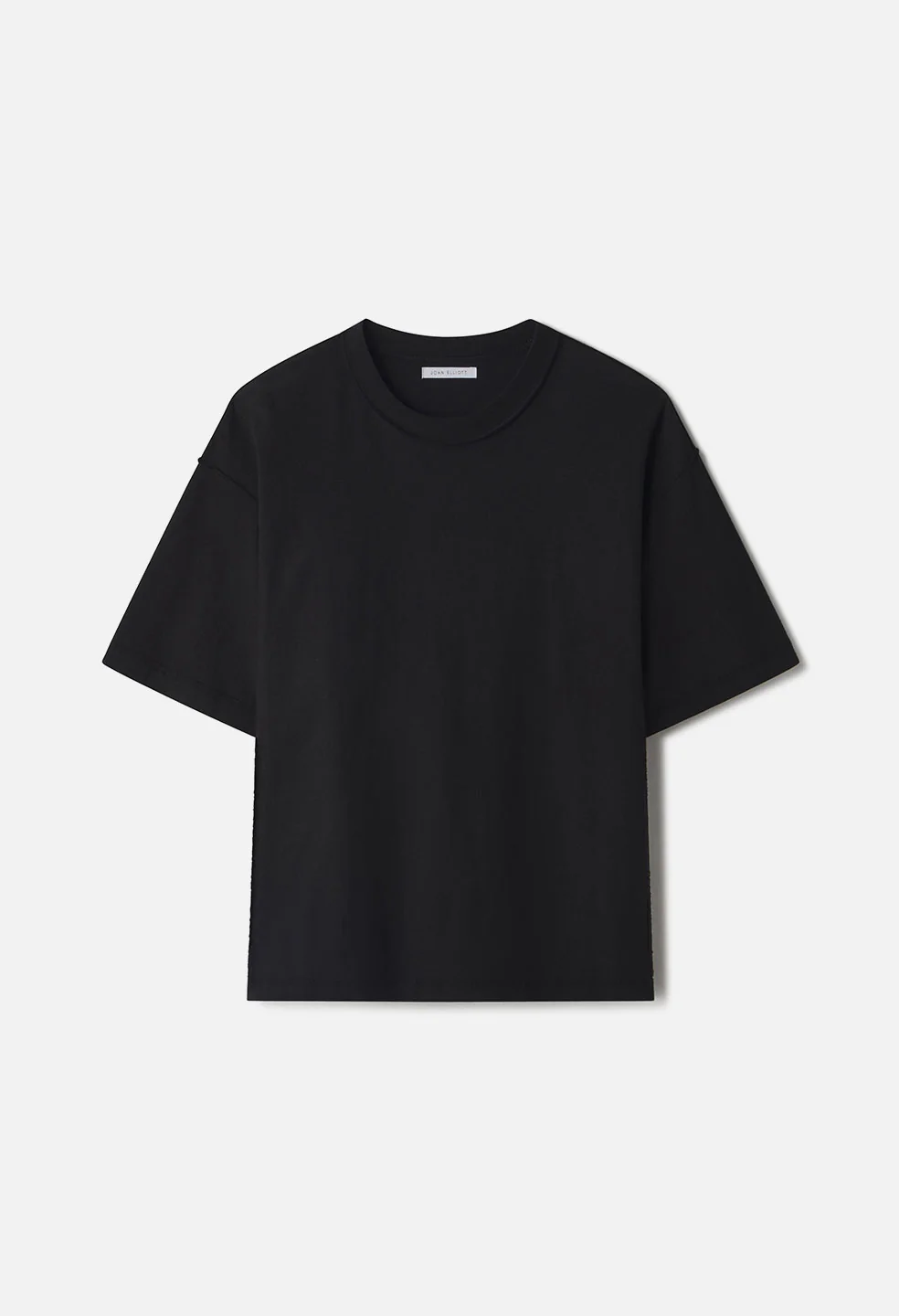 Summer Reversed Cropped Tee Black