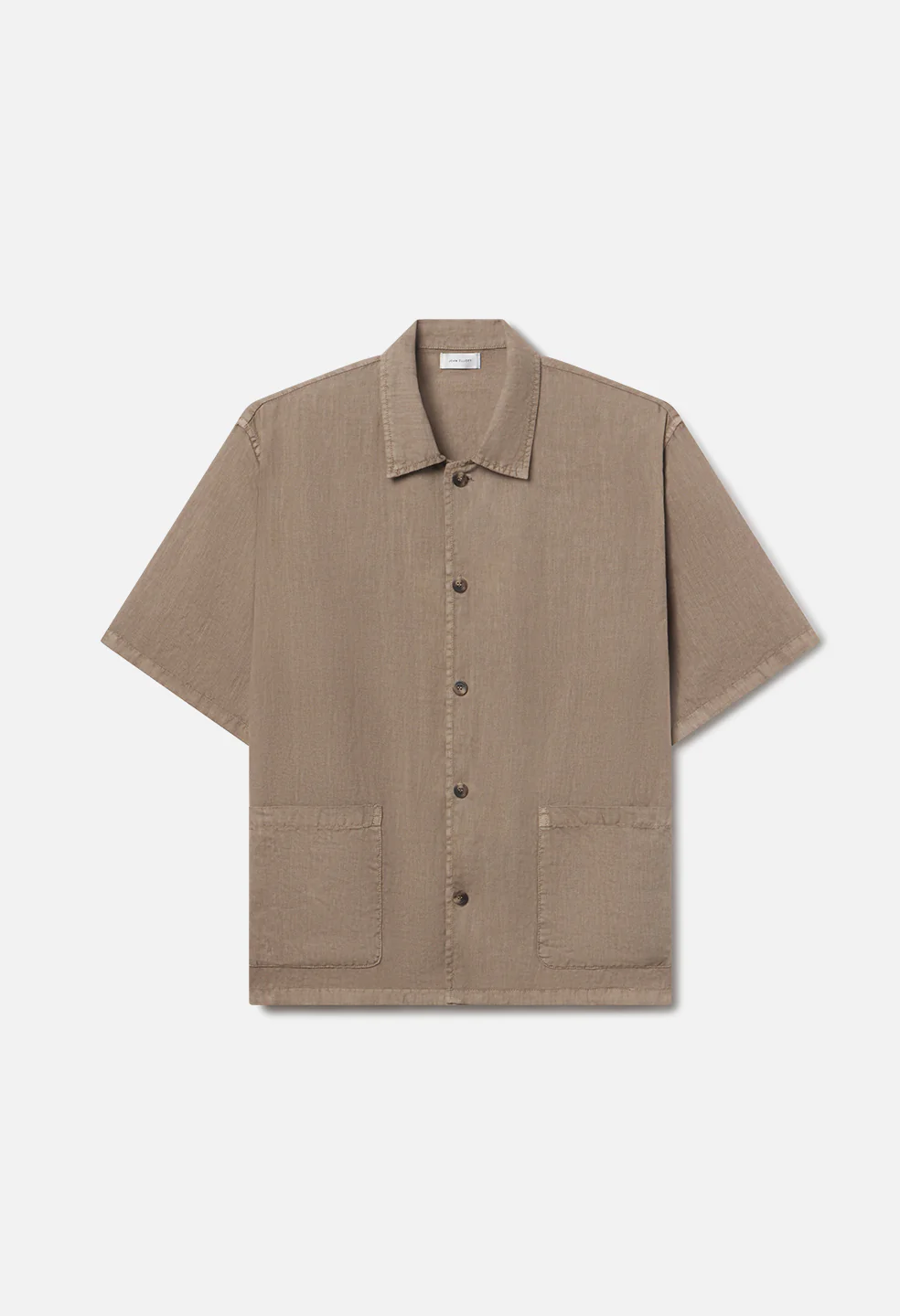 Nigril Linen Smoking Shirt Washed Drift