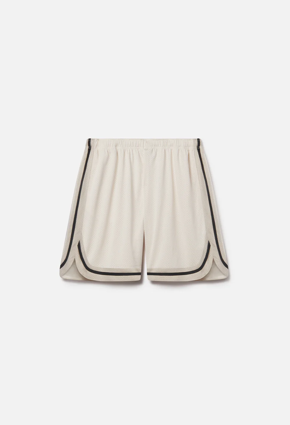 Shaolin Oversized Court Shorts Salt x Tan