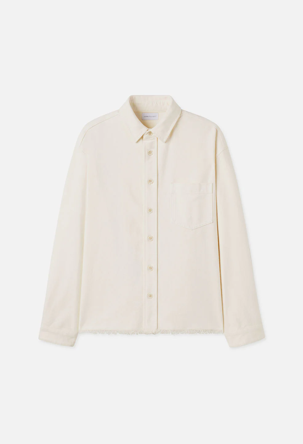 Solid Hemi Oversized Shirt Salt